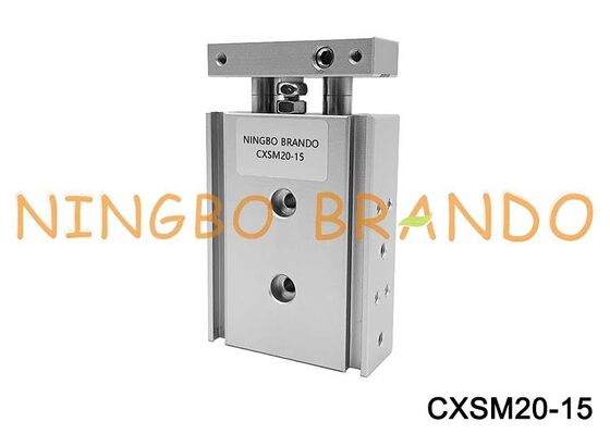 SMC Type CXSM20-15 cyl Guide Dual Rod Pneumatic Air Cylinder 20mm Bore 15mm Stroke
