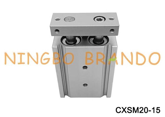 SMC Type CXSM20-15 cyl Guide Dual Rod Pneumatic Air Cylinder 20mm Bore 15mm Stroke