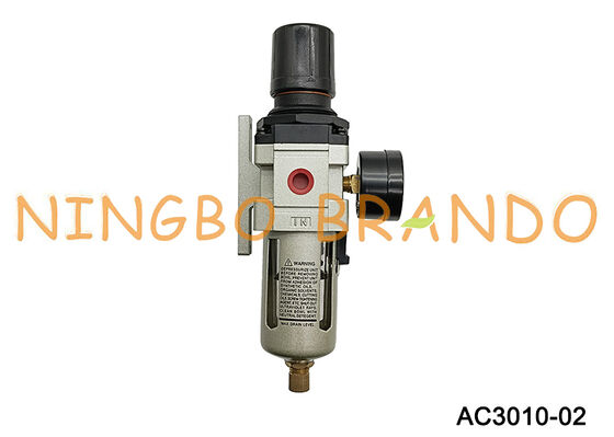 AC3010-02 1/4'' Filter Regulator Lubricator FRL Pneumatic Air Source Treatment
