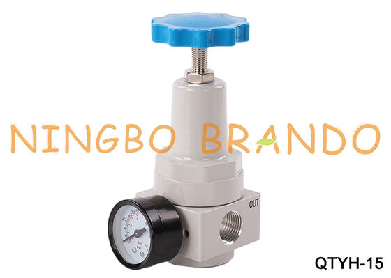 QTYH-15 1/2'' Pneumatic QTYH High Pressure 35 bar Air Regulator with Gauge