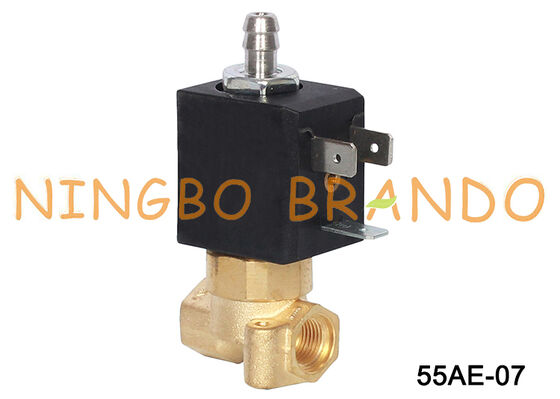 3-Way NC 1/8'' Brass Solenoid Valve for Espresso Coffee Maker 230V 240V