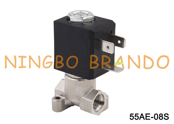 2-Way NC Stainless Steel Espresso Coffee Maker Solenoid Valve 1/8'' 24V 110V 220V