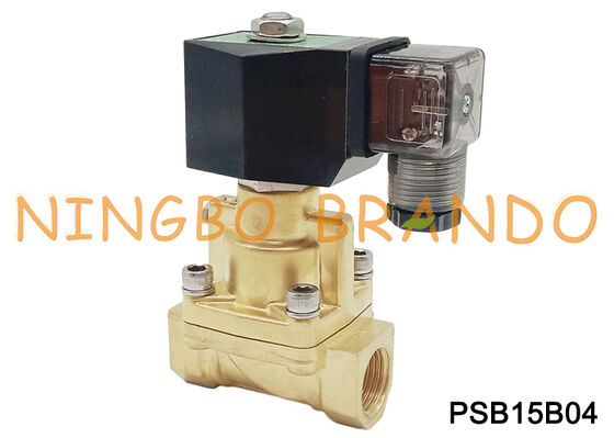 Steam High Temperature Brass Solenoid Valve Normally Closed 1/2''