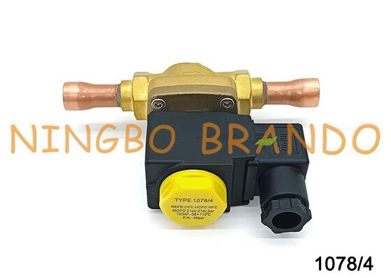 Castel Type Solenoid Valve 1/2'' Solder 1078/4 1078/4A6 1078/4A7 24V 110V 220V