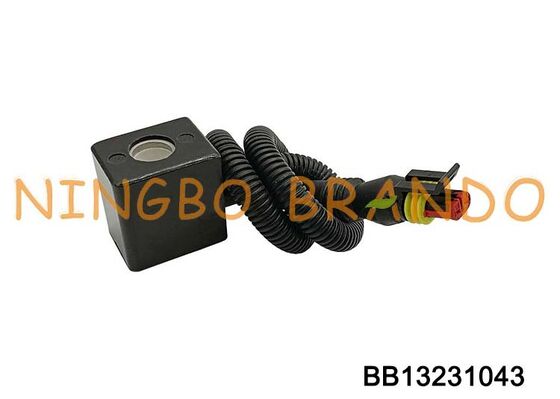 12VDC 24VDC Solenoid Coil With Plug Connector for Automobile Spare Parts