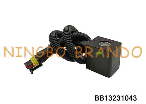 12VDC 24VDC Solenoid Coil With Plug Connector for Automobile Spare Parts