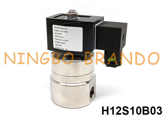 300 bar High Pressure Solenoid Valve 3/8'' 220V 110V 24V 12V