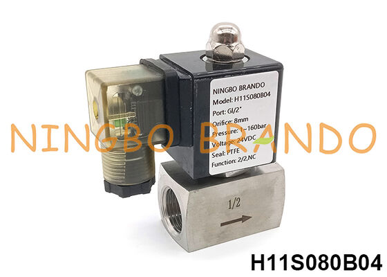 160 bar 1/2'' High Pressure Solenoid Valve 220V 110V 24V 12V 16 MPa
