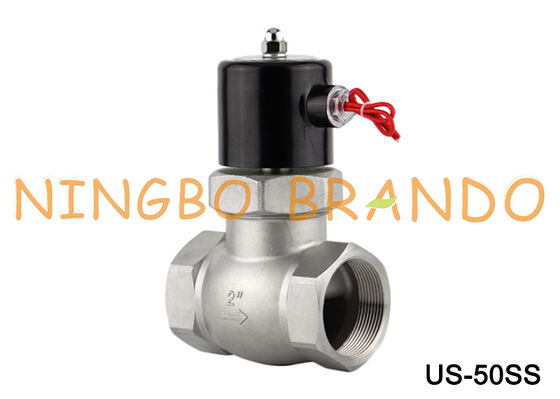 US-50 UNI-D Type 2'' 2L-50 Steam Stainless Steel Solenoid Valve 24VDC 220VAC