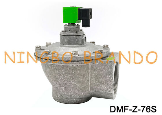 DMF-Z-76S G3'' Right Angle Diaphragm Valve AC220V DC24V Pulse Solenoid Valve