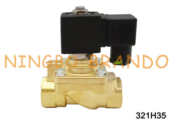 321H35 Parker Type High Pressure Solenoid Valve 2-Way 24VDC Brass G1/2 Inch