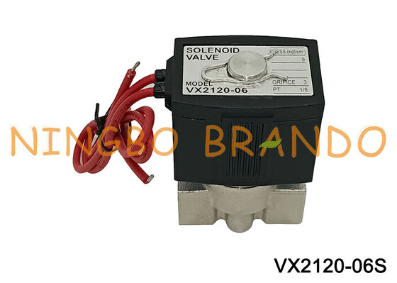 SMC Type Vx2120-06 1/8 Inch Stainless Steel Solenoid Valve AC220V DC24V