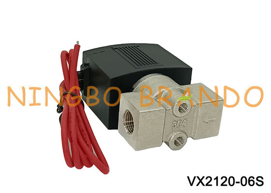 SMC Type Vx2120-06 1/8 Inch Stainless Steel Solenoid Valve AC220V DC24V
