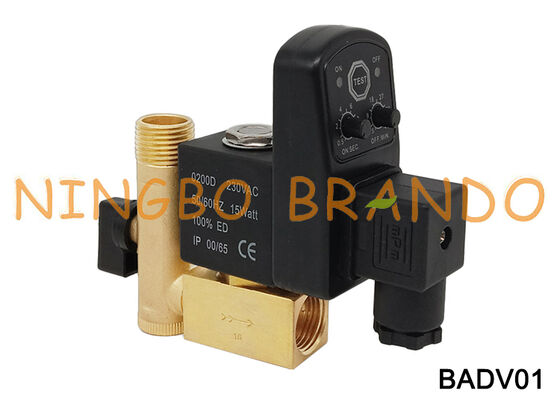 1/2 Inch OPTIMUM Auto Drain Valve for Air Compressor Timer-Controlled Condensate Drain