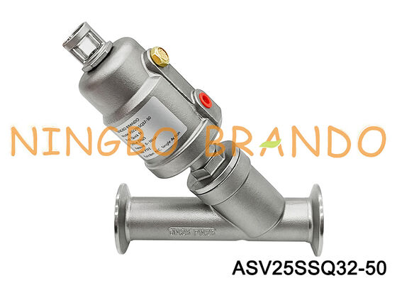 Stainless Steel Pneumatic Angle Seat Valve Tri-Clamp 1/2'' DN15 Steam Angle Seat Valve