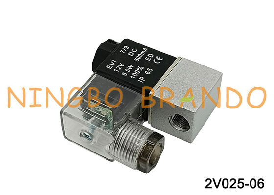 2V025-06 Normally Closed Air Water Oil Solenoid Valve 2V02506 DC12V