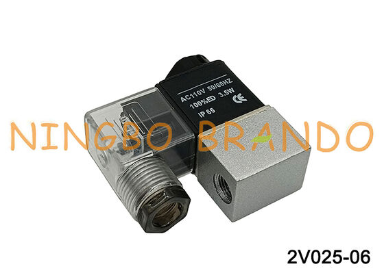 AirTAC Type 2V025-06 2/2 Way Solenoid Valve Direct Acting 12V/24V/110V/220V