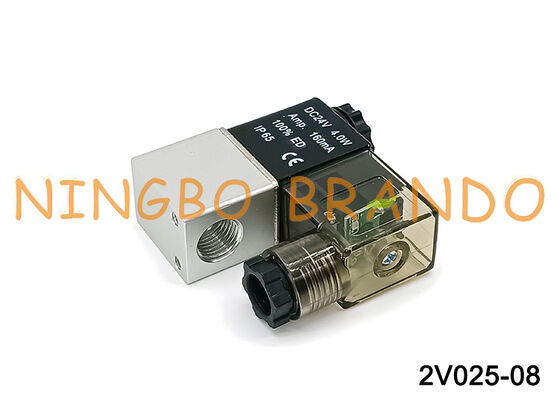 2V025-08 24V DC 2/2 Pneumatic Solenoid Valve 1/4 Inch