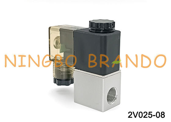 2V025-08 24V DC 2/2 Pneumatic Solenoid Valve 1/4 Inch