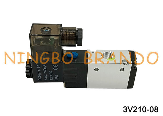 3V210-08 Pneumatic Solenoid Valve 3/2 Way Air Control Valve 220V 24V