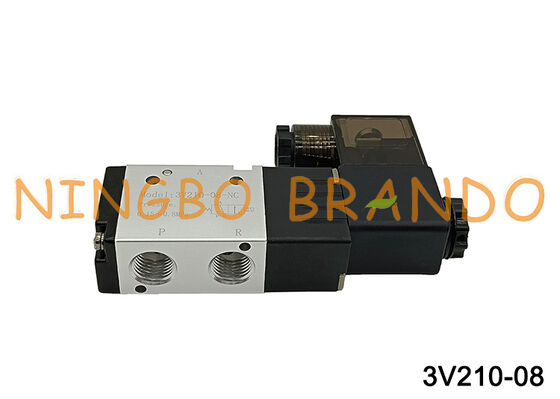 3V210-08 Pneumatic Solenoid Valve 3/2 Way Air Control Valve 220V 24V