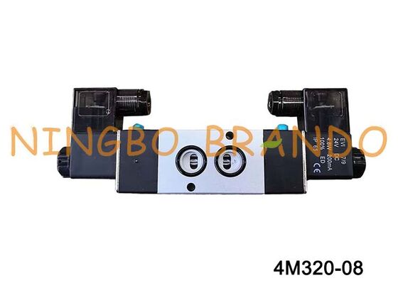 Airtac Type 4M320-08 Pneumatic Solenoid Valve 5/2 Way Air Control Valve 1/4''