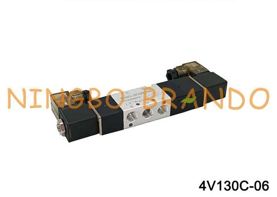AIRTAC Type 4V130C-06 Solenoid Valve 5/3 Way Closed Center Pneumatic Valve 1/8 Inch