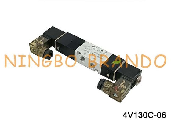 AIRTAC Type 4V130C-06 Solenoid Valve 5/3 Way Closed Center Pneumatic Valve 1/8 Inch