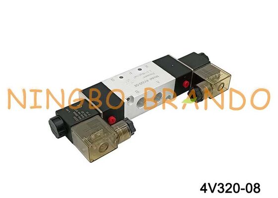 AIRTAC Type 4V320-08 Solenoid Valve 5/2 Way Double Solenoid Pneumatic Valve 1/4 Inch