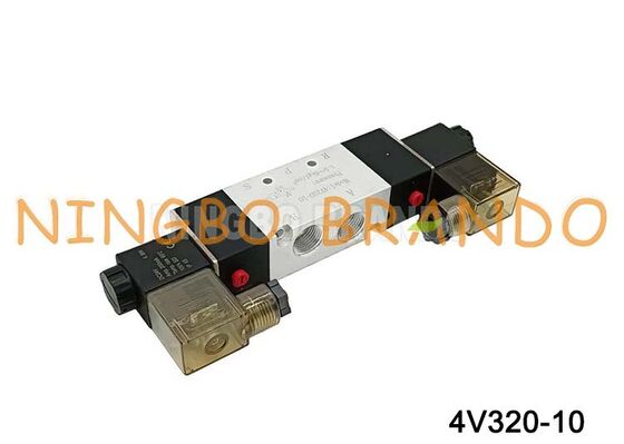 AIRTAC Type 4V320-10 Solenoid Valve 5/2 Way Double Solenoid Pneumatic Valve 3/8 Inch