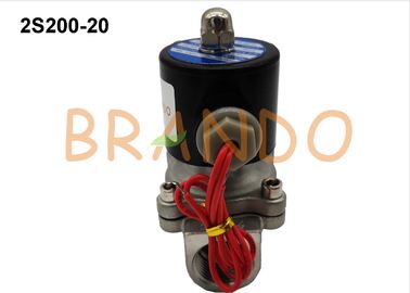 DN20 Stainless Steel 304 Pneumatic Solenoid Water Valve 2S200-20 With Flying Leads Coils