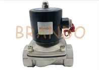 Silver Water Solenoid Valve 2S-400-40 / Stainless Steel Solenoid Valve Direct Drive