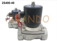 2S Series Stainless Steel Electronic Water Solenoid Valve 1-1/2'' Thread Pipe Size