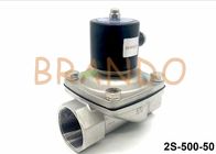 Normal Closed 2 Way 2 Position Solenoid Valve / 2&quot; Inch Stainless Steel Water Valve