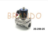 AC220V Stainless Steel Pneumatic Solenoid Valve 2S-250-25 1 Inch Port Size