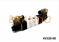DC / AC 1/4'' Solenoid Pneumatic Valve For Double Acting Pneumatic Cylinder