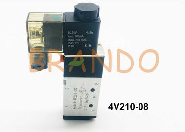 200 Series 1/4'' Pneumatic Cylinder Valve 4V210-08 Working Pressure 0.15-0.8MPa