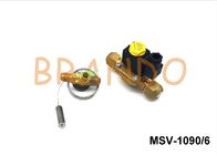 Brass Natural Color Gas Solenoid Valve G3/4'' SAE MSV-1090/6 Diaphragm Structure