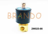 1/4'' Inch Golden Yellow Color 2V Water Control Valve 2W025-08 made of Superior Brass