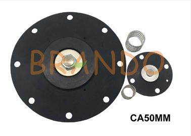 Black Color Pulse Solenoid Valve 2'' Diaphragm G50 Medium With Cleaning Air