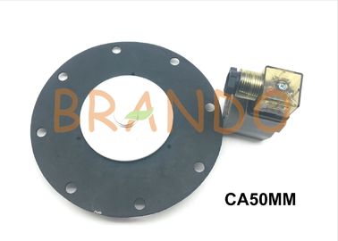 Black Color Pulse Solenoid Valve 2'' Diaphragm G50 Medium With Cleaning Air