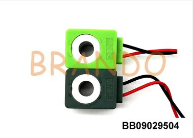 24V DC 9mm Pneumatic Solenoid Coil Wire Leads For 4V210E Series Black color