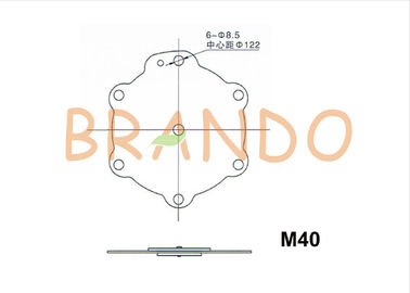 M40 1 1/2'' Pneumatic Valve Diaphragm For Industrail Pulse Dust Collector