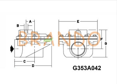 ASCO Type Aluminum Alloy Air Control Right Angle Pneumatic Power Pulse Valve G353A042