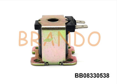 8 Diameter Plastic RO Water Solenoid Coil With Galvanized Iron Bracket AC220V / DC24V