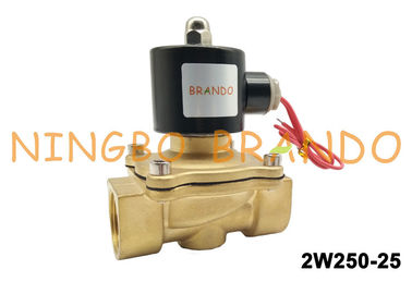 2W250-25 Brass Body G1&quot; Inch Operated Normal Close Pneumatic Solenoid Valve DN25