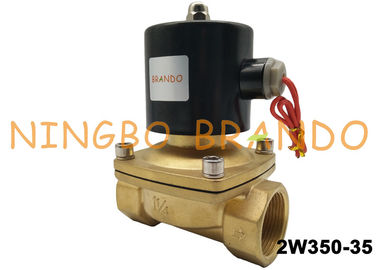 2/2 Way NC 1-1/4&quot; Inch Direct Acting AC220V Brass Body Water Treatment UW-35 Uni-D Type 2W350-35