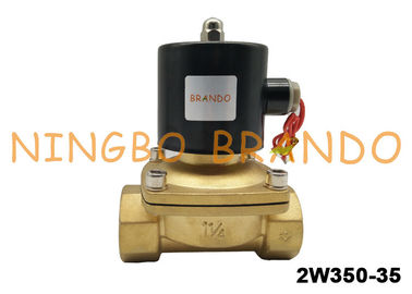 2/2 Way NC 1-1/4&quot; Inch Direct Acting AC220V Brass Body Water Treatment UW-35 Uni-D Type 2W350-35