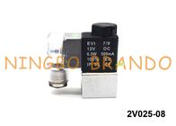 1/4&quot; 2V025-08 Airtac Type Fluid Control Pneumatic Solenoid Valve 2/2 Ｗay Direct Acting NC