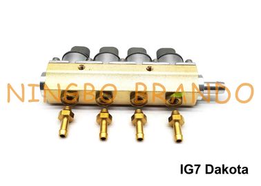 RAIL Type IG7 Dakota Navajo Injector Rail 2 Ohm 4 Cylinder Aluminum Body For LPG CNG